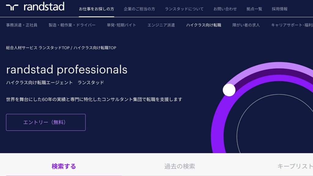 ランスタッドのサイト